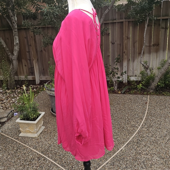 Nwt Letmebe Anthropologie Forever That Girl Sheer Flowy Mini Dress blouse S - Picture 11 of 15